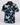 Black floral patterned shirt on a white background