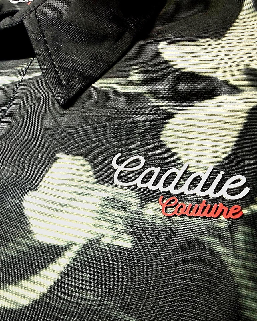Caddie Couture women's golf polo detail