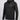 Black hoodie with a brand logo on a light gray background