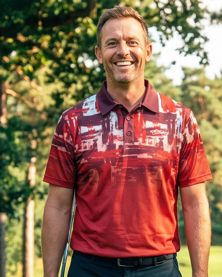 Caddie Couture golf polo lifestyle image