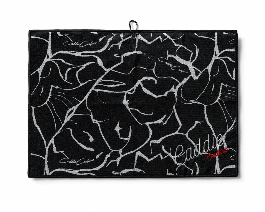 Signature Noir Golf Towel
