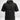 Black short-sleeve windbreaker shirt with signature pattern on the sides