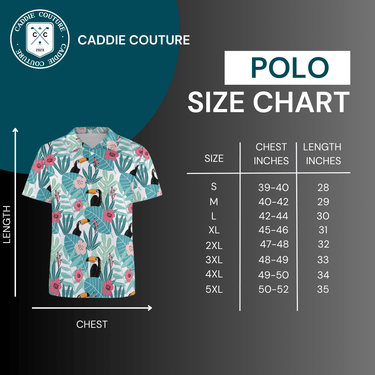 golf polo size chart