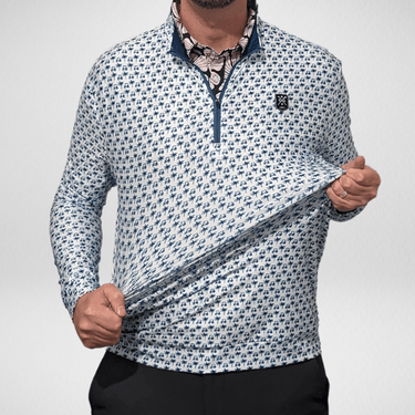 Caddie Performance Golf Quarter zip 4 way stretch demonstration