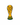 World Cup golf ball marker on a white background